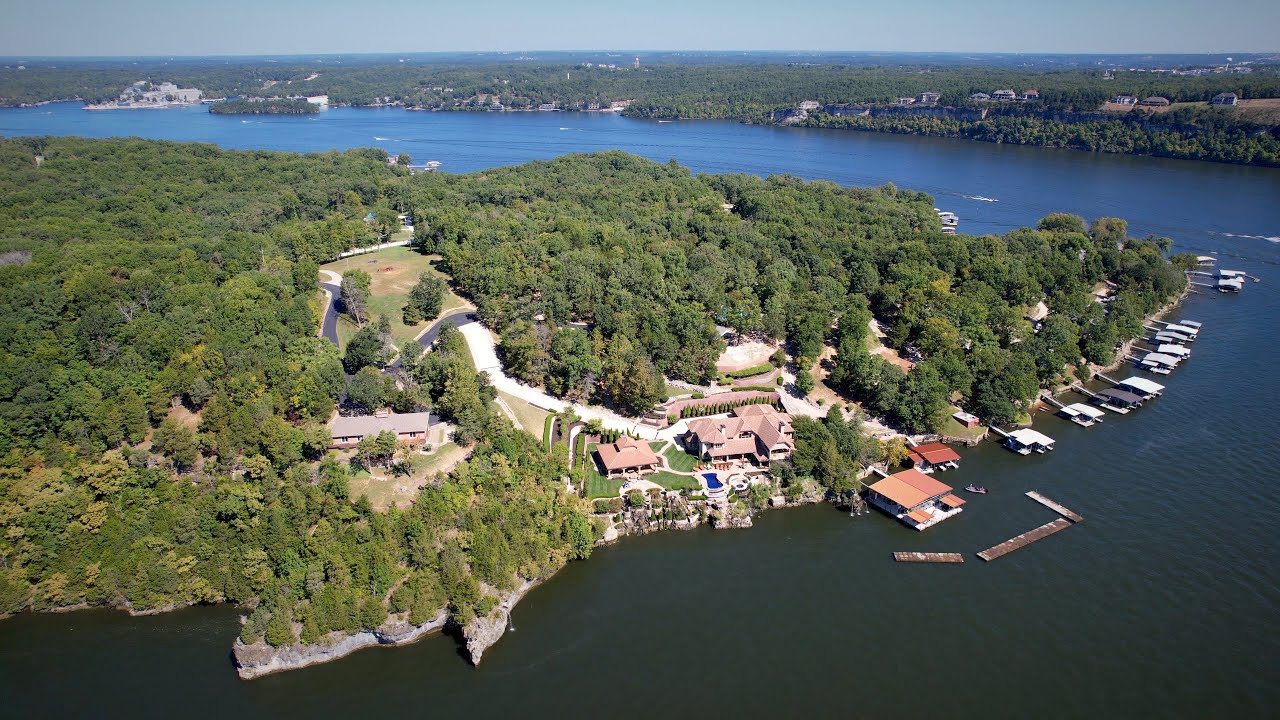 Drone Tour | The Waterfall Estate | Lake of the Ozarks