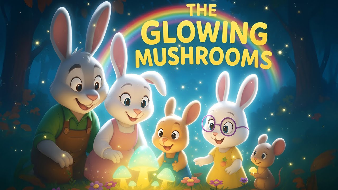 The Buck’s Forest Adventures 🐰 | The Glowing Mushrooms 🌙 | Lesson About Friendship & Kindness