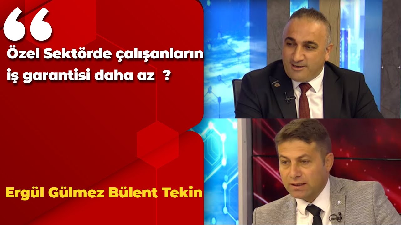 &Ouml;zel Sekt&ouml;rde &ccedil;alışanların iş garantisi daha az  ? / Erg&uuml;l G&uuml;lmez B&uuml;lent Tekin