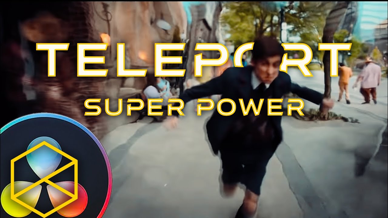 TELEPORT SUPER POWER EFFECT - Davinci Resolve Fusion