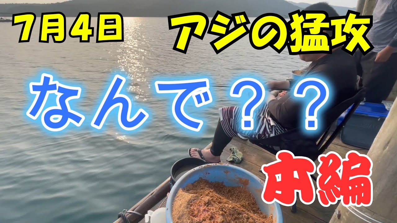 【真夏の釣り！】本編　アジの猛攻！　心折れ動画。　チヌ筏釣り　鳴門ウチノ海　25.7.4