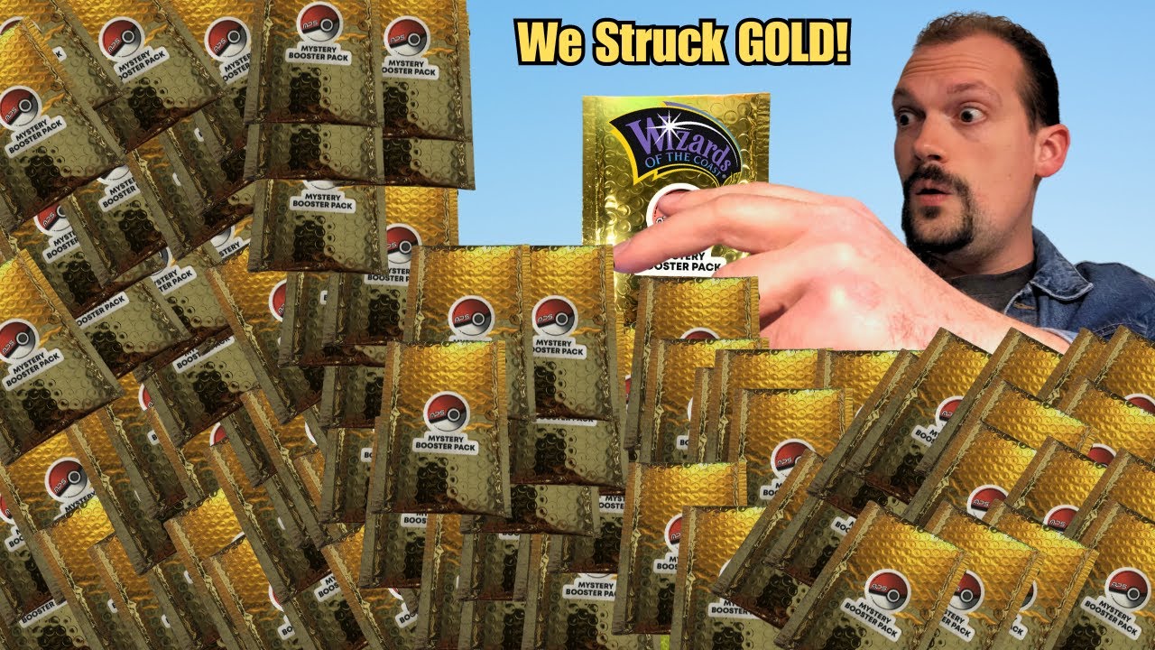 Opening 100 Pokemon Mystery Booster Packs! We Pulled A VINTAGE Pack!