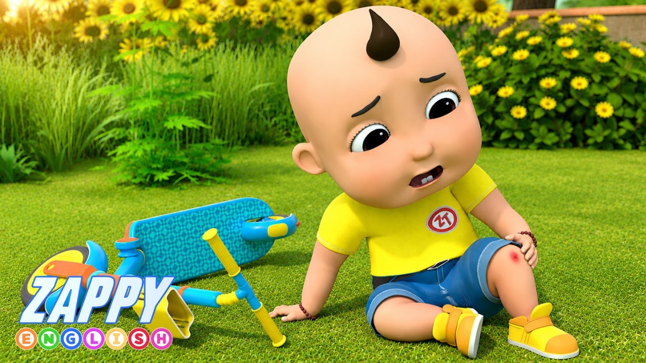 Boo Boo Song | Baby Gets Hurt | Nursery Rhymes & Kids Songs - ZappyToons English