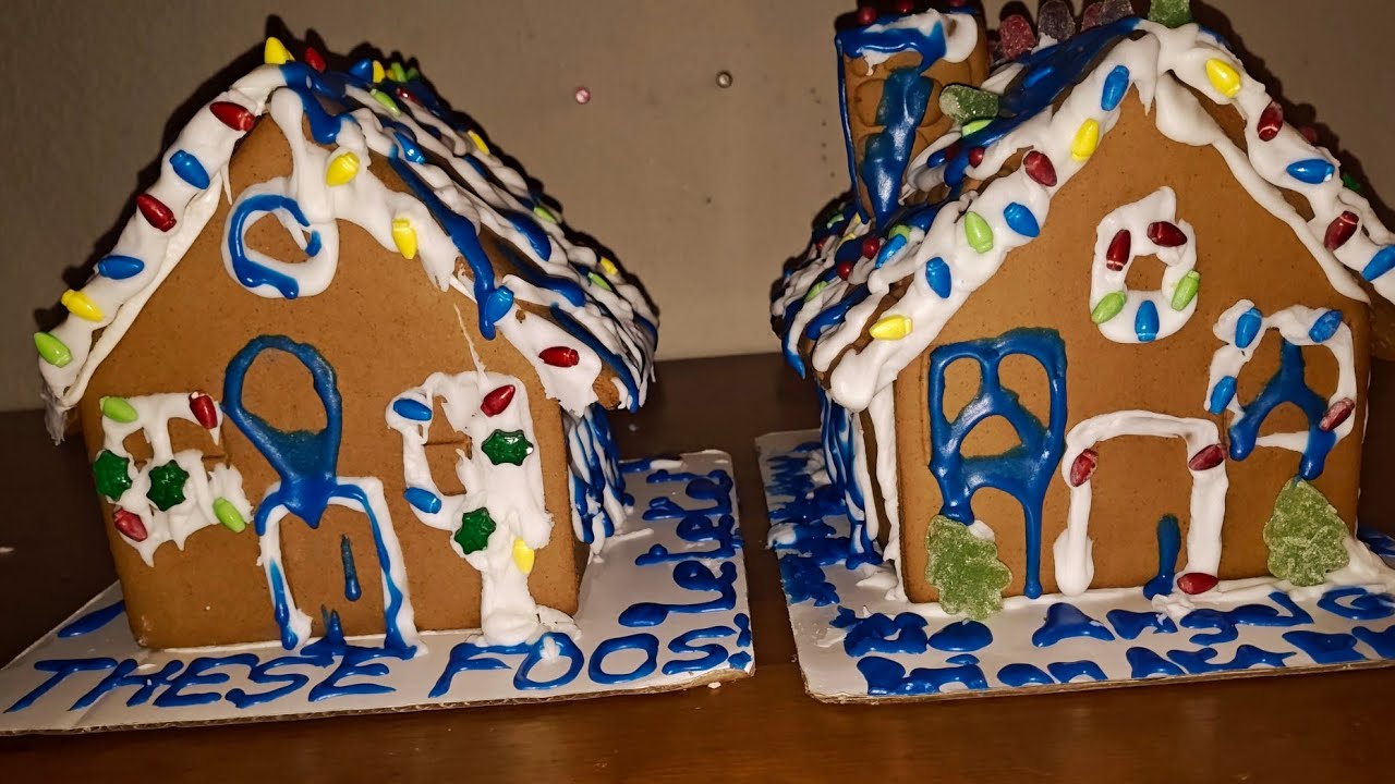 Building and Decorating a pre baked assembly Gingerbread house versus a pre built Gingerbread house!
