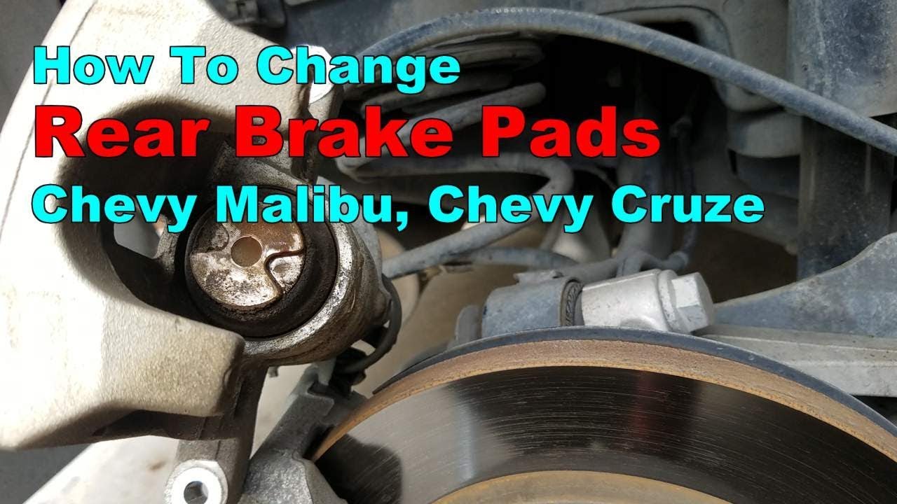 How to Replace Rear Brakes Chevy Malibu 2008-2016 (Chevy Cruze Rear Brake Pads)