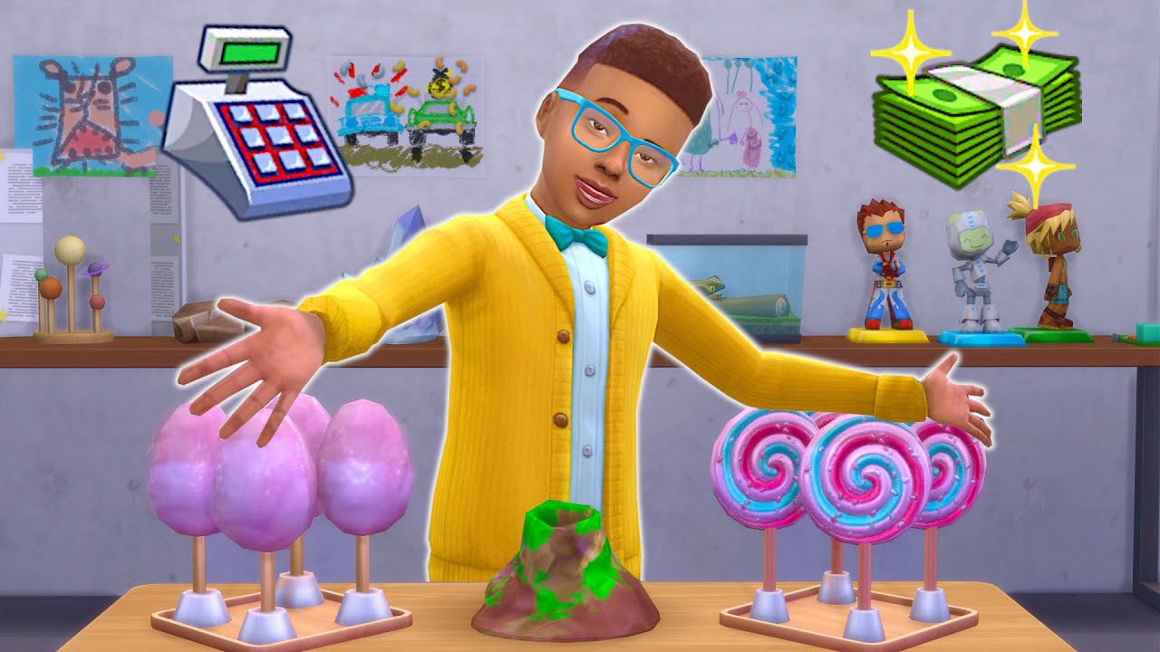 What happens when a child runs a business in the sims 4? // Sims 4 business and hobbies