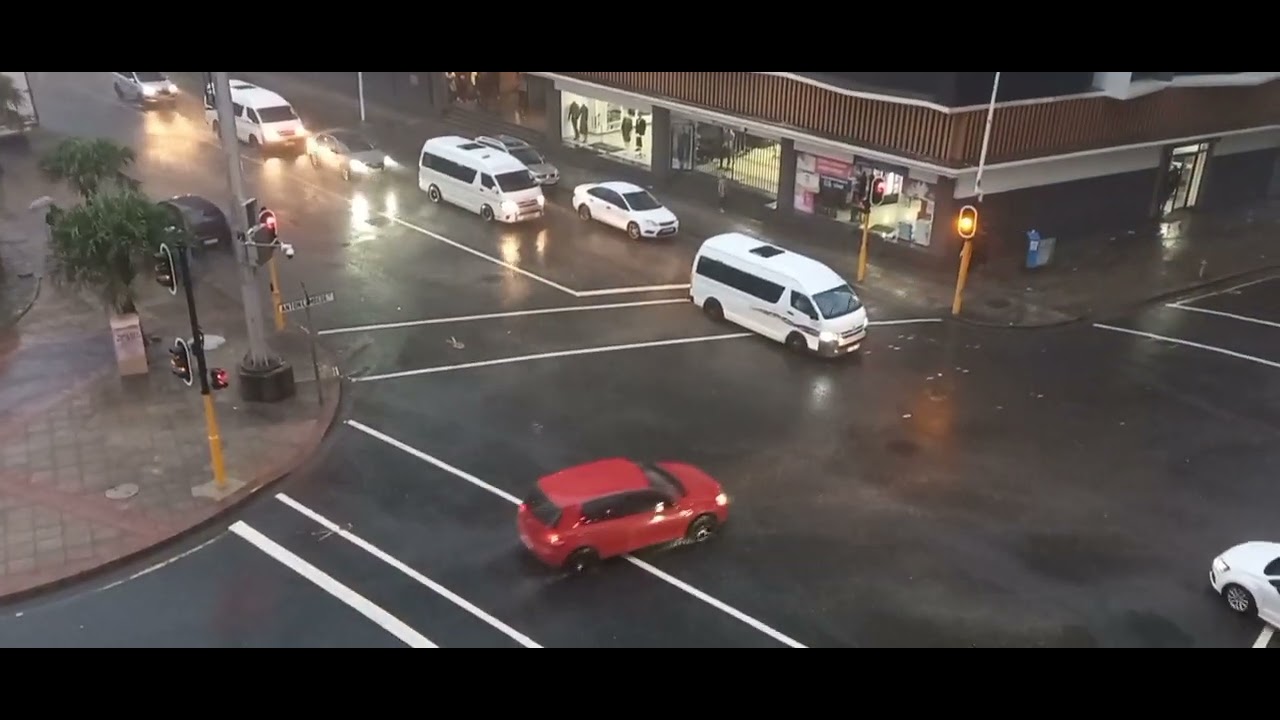 Watching pouring rain, April 2022 Southbeach Durban