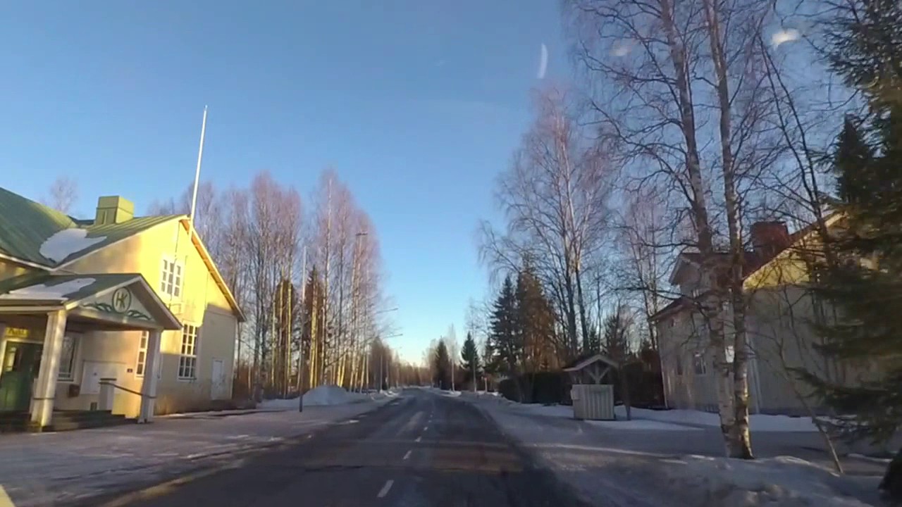 OL. Haapajärven kaupungin keskustaa. 18.3.2017
