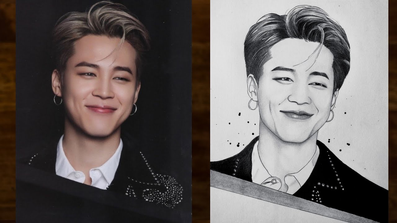 Пошаговое руководство по рисованию Чимина из BTS | YouCanDraw