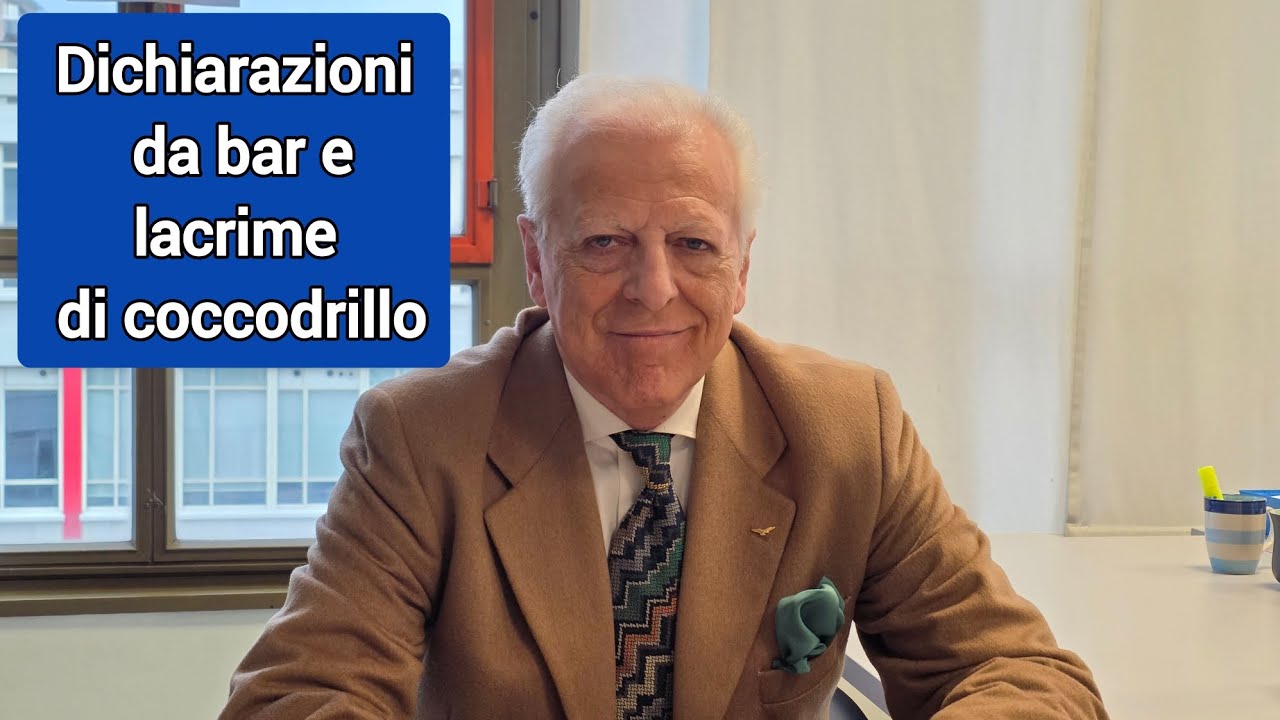 Dichiarazioni da bar e lacrime di coccodrillo 