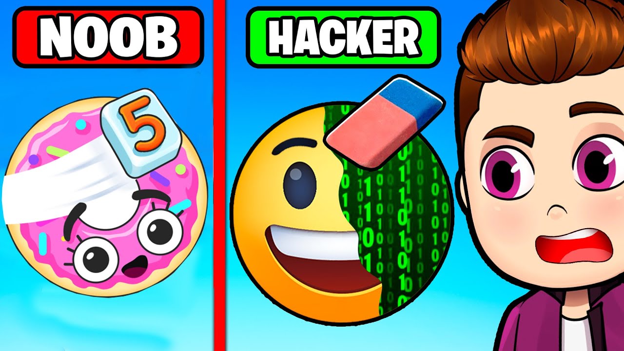 NOOB L&Ouml;SCHEN vs HACKER L&Ouml;SCHEN! (DELETE ONE PART - ALLE LEVEL!)