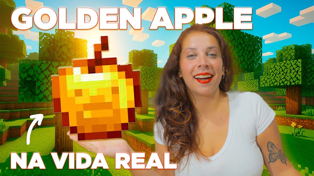 FIZ A GOLDEN APPLE DO MINECRAFT NA VIDA REAL