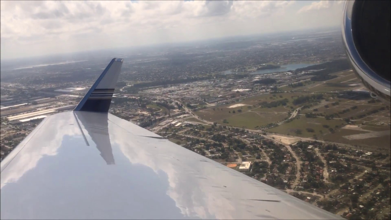 Gulfstream IV-SP Wing View Takeoff Opa-Locka KOPF