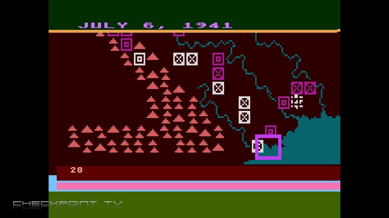 Eastern Front 1941 - Atari 8-bit Wargame by Chris Crawford, 1981 - Gameplay
