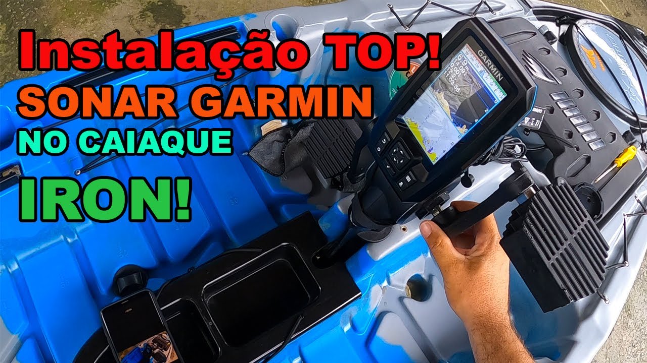 Instalação de SONAR no caiaque IRON
