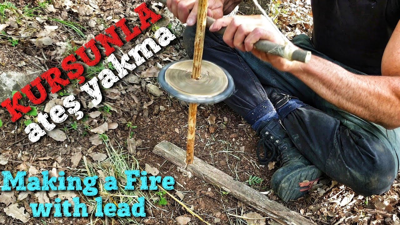 Doğada İlkel Yöntem İle Ateş Yakma ( Bushcraft survival )