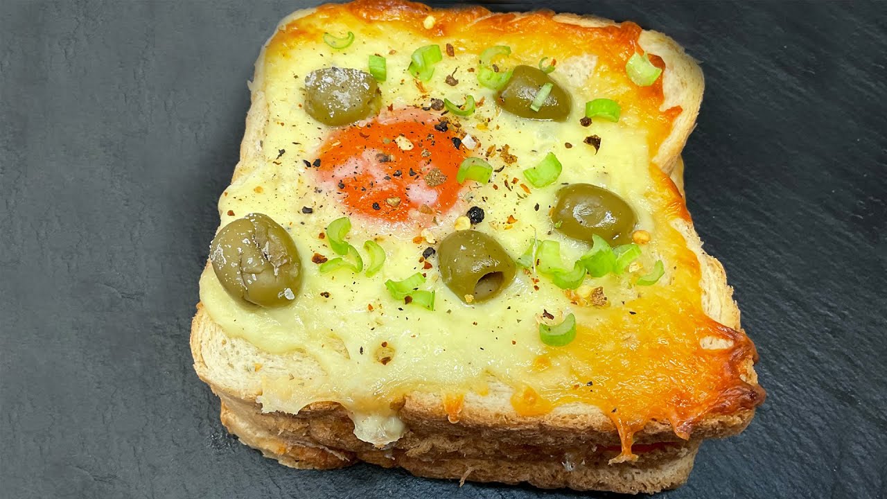 Завтрак за 5 минут — это так быстро, просто и вкусно! Рецепт сэндвича с хлеба #62