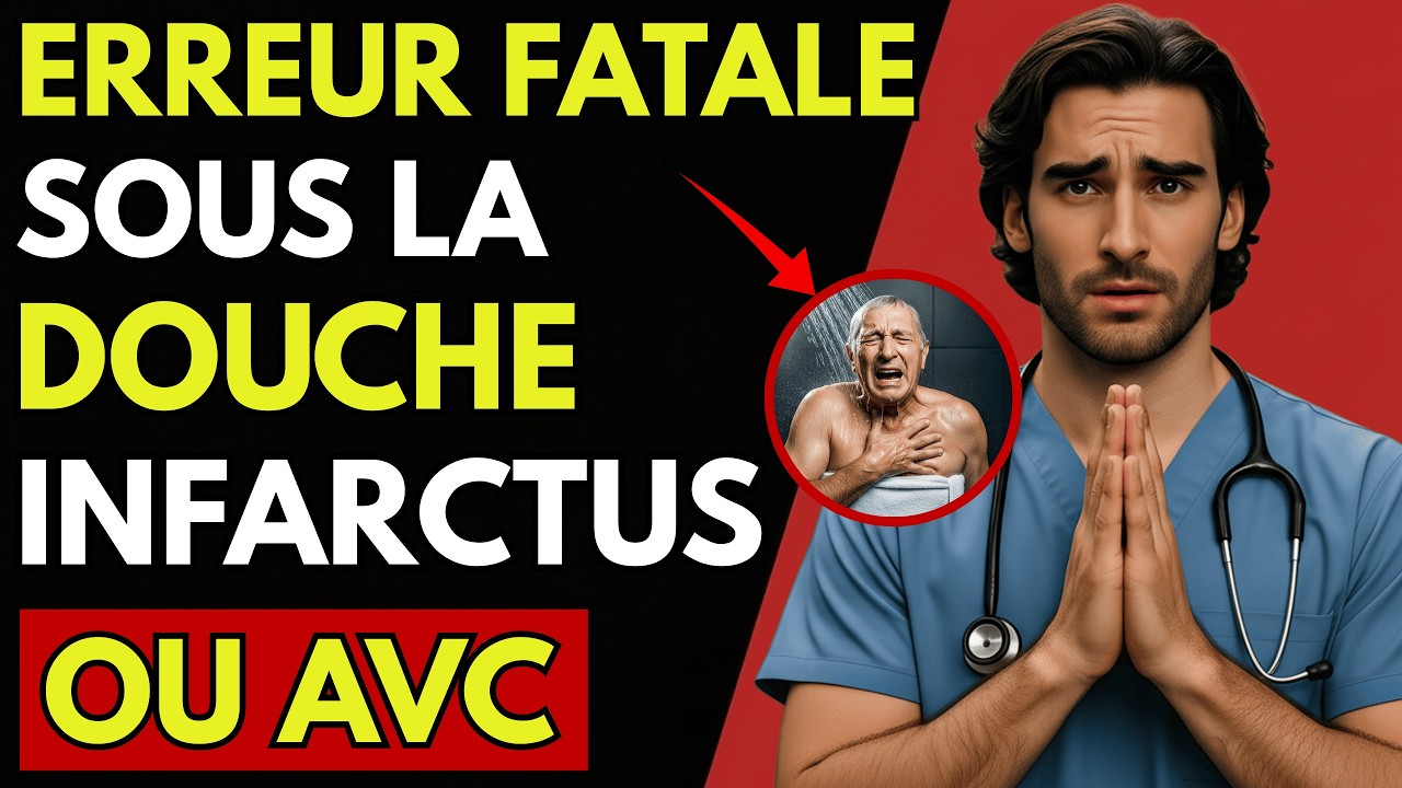 Avertissement : Ces HABITUDES sous la Douche AUGMENTENT le RISQUE d'INFARCTUS et d'AVC !