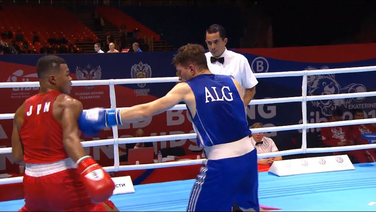 Round of 16 (69kg)  OKAZAWA Sewonrets (JPN) vs KRAMOU Chemseddine (ALG) /AIBA World 2019