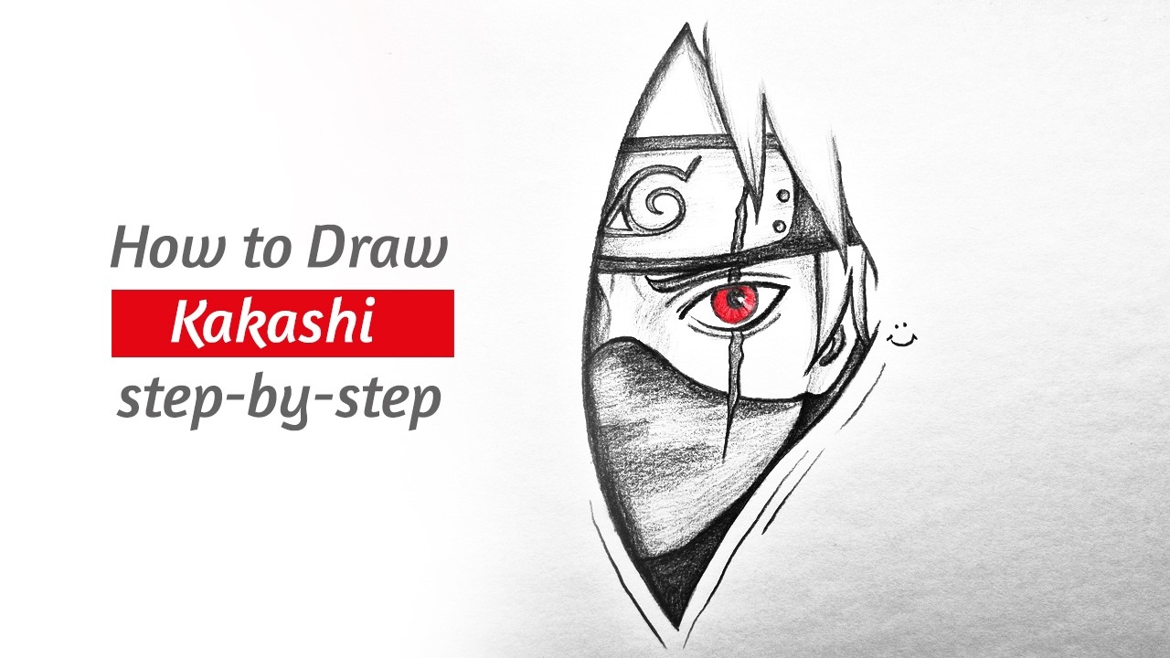 How to draw Kakashi’s eye step by step || Easy anime drawing || How to draw anime step by step