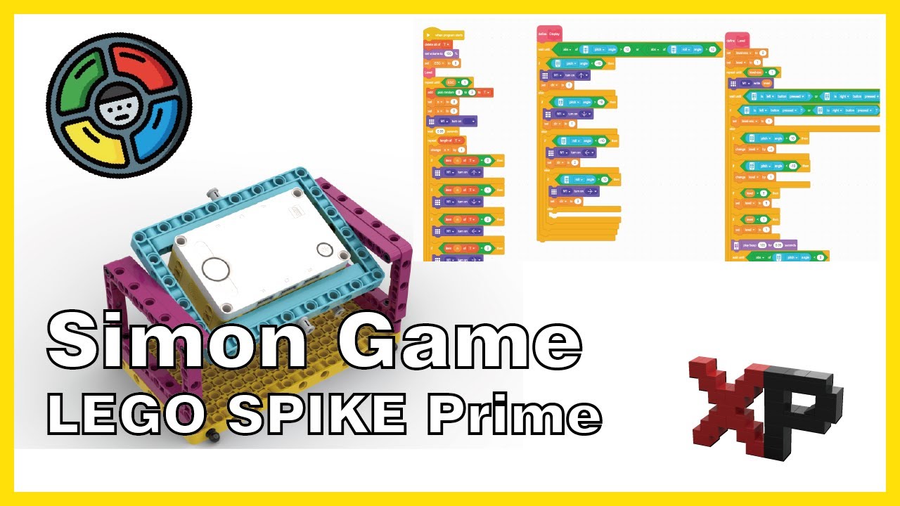 Simon Game Program&Building-LEGO SPIKE PRIME- Instructions | Xiao Pang