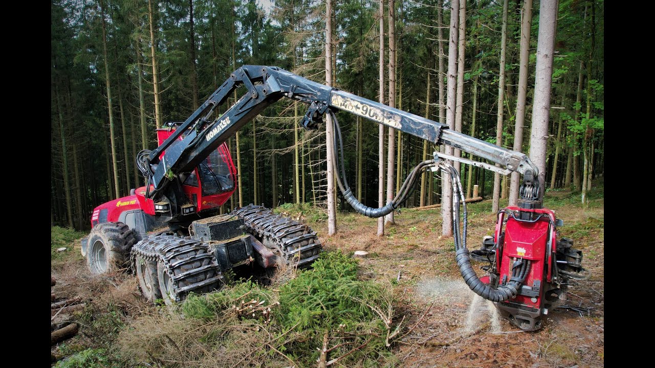 🌲4K|*Pure 951 working* • OLD Komatsu 951 • HarvesterAction • Aarman-Puit • DroneView • FastLogger🌲