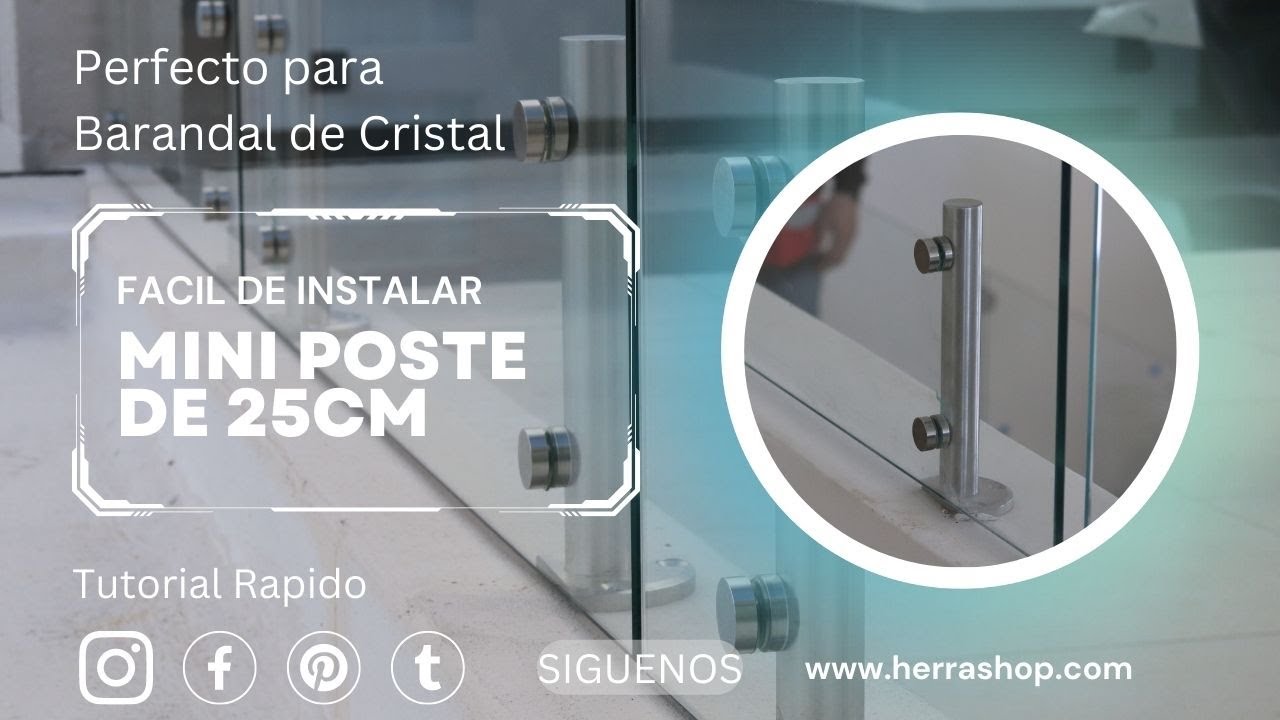 Como instalar mini postes de 25cm (herralum, herrashop)