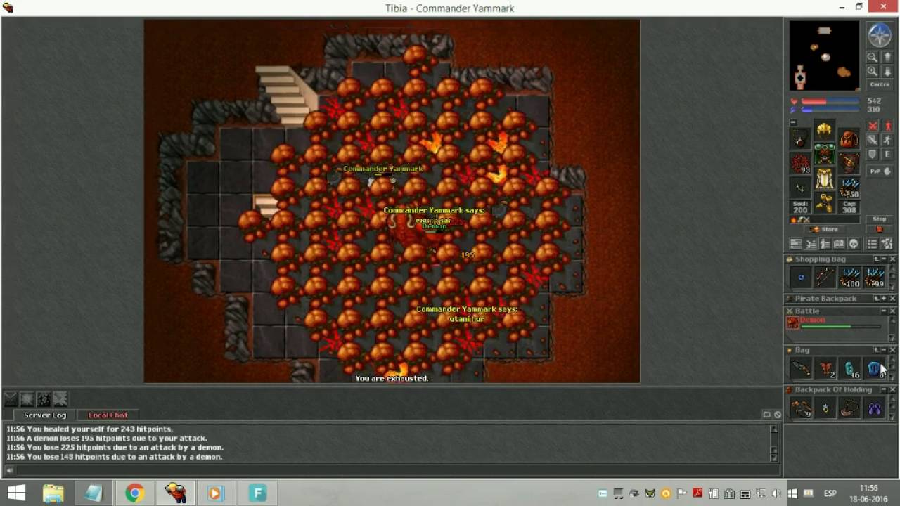 commander yammark /Tibia -  Calmera/KiCK, wasted demon bored