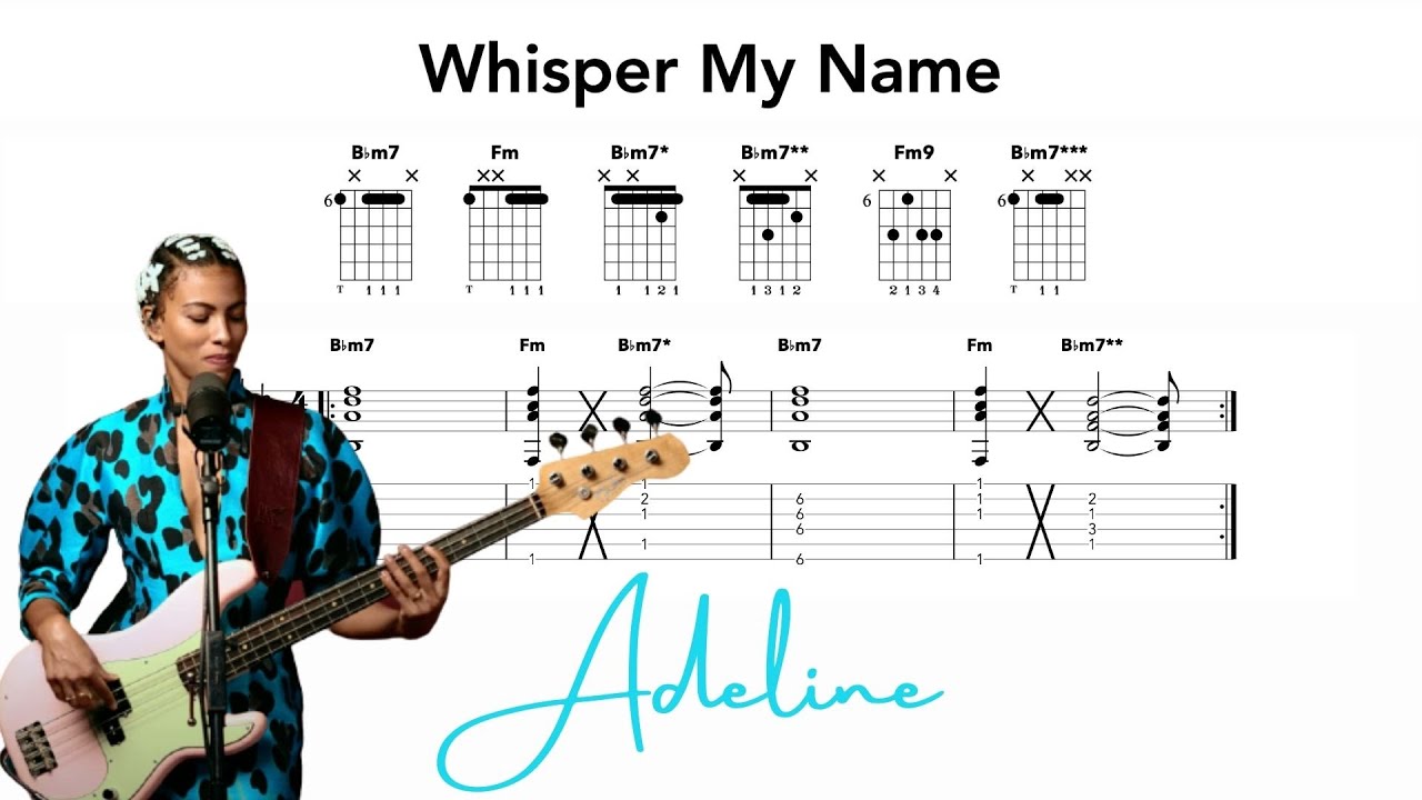 Whisper My Name Guitar Chords - Adeline