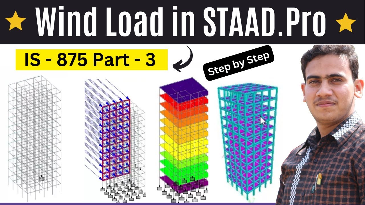 Wind Load in STAAD.Pro | IS - 875 Part - 3