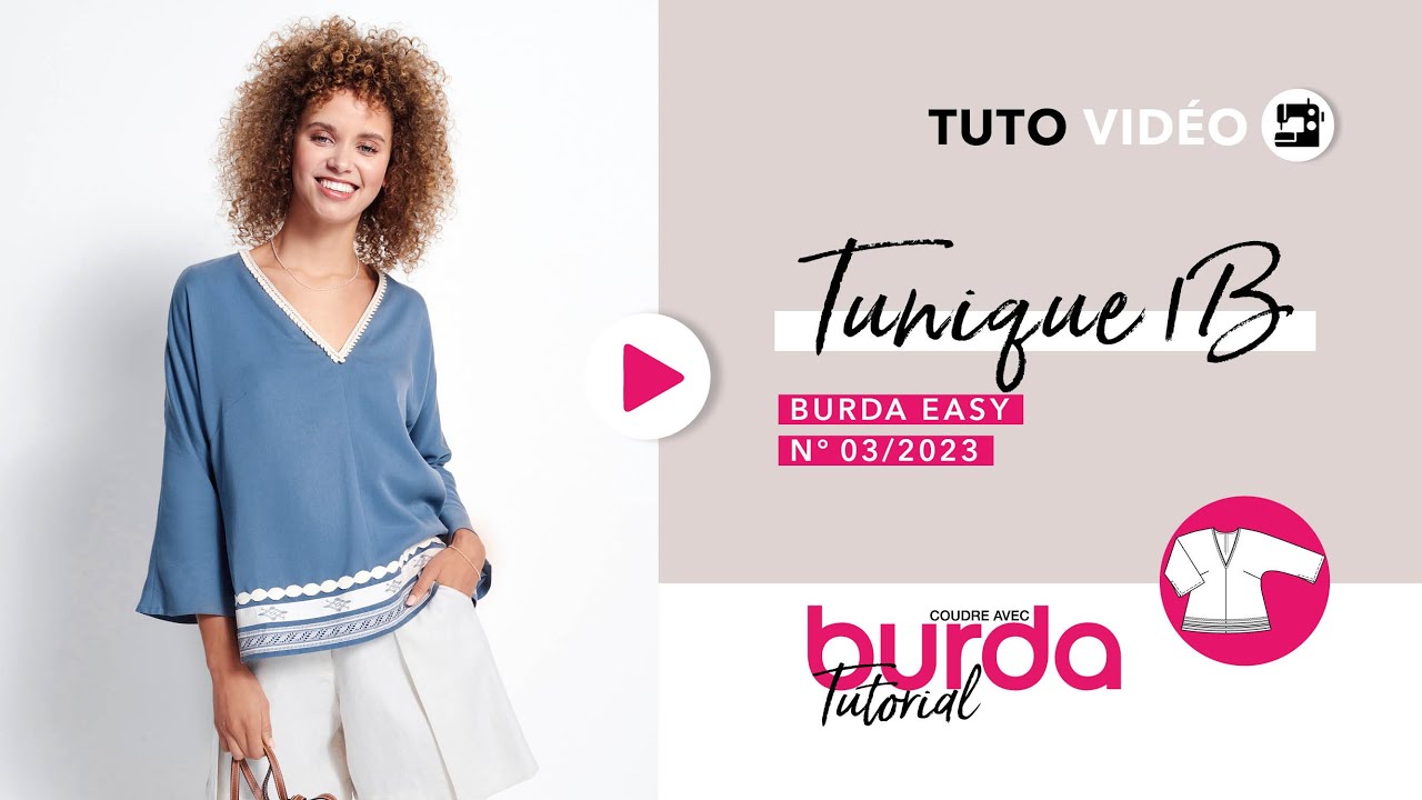 Tunique en lyocell 1B | Burda Easy n°3 Mai/ Juin 2023