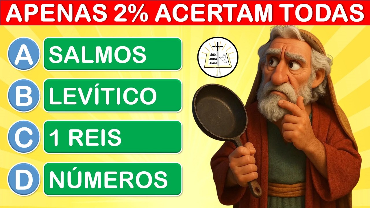 25 PERGUNTAS BÍBLICAS DE NÍVEL DIFÍCIL - QUIZ BÍBLICO