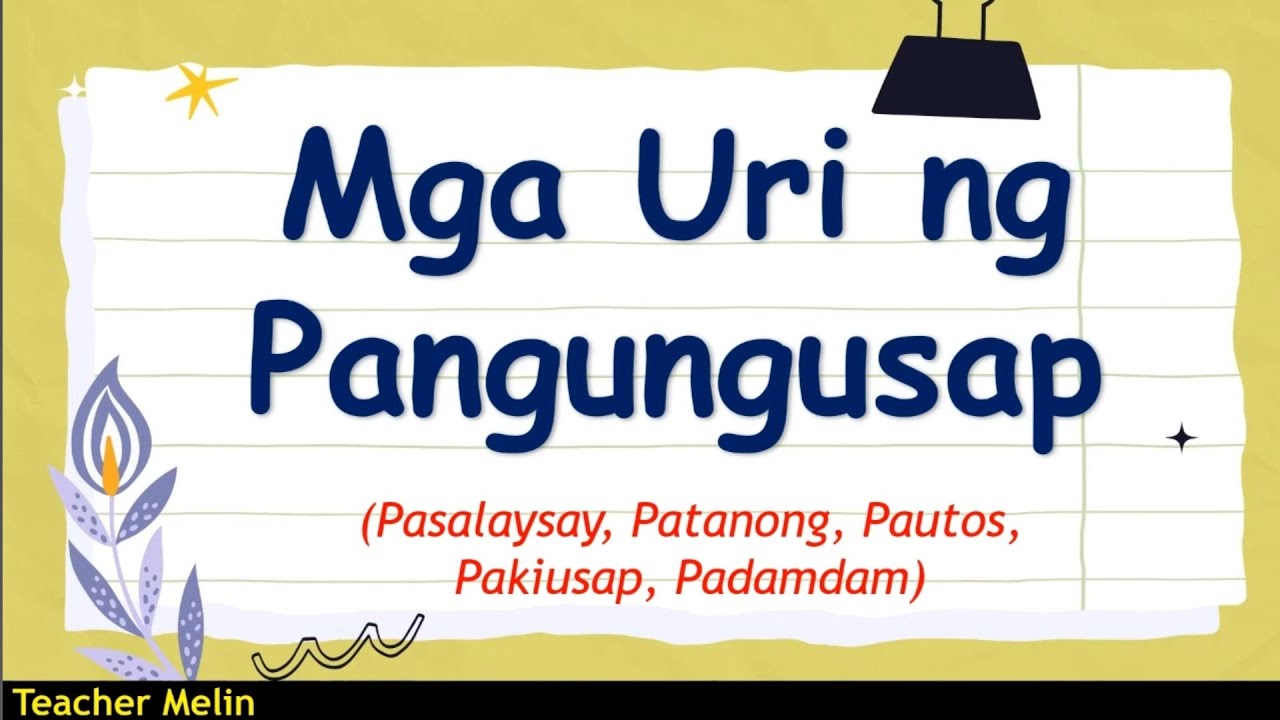 MGA URI NG PANGUNGUSAP pasalaysay patanong pautos pakiusap padamdam