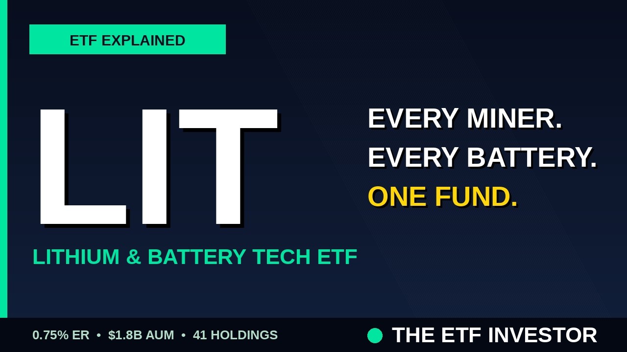LIT ETF Breakdown: One Fund, Every Lithium & Battery Stock in the World