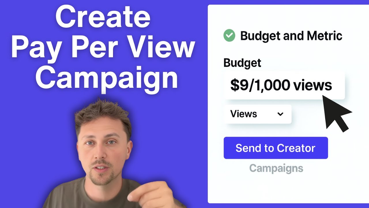 How to Run Pay Per View Creator Campaigns | Setup $x/1,000 Views on TikTok, YouTube & Instagram
