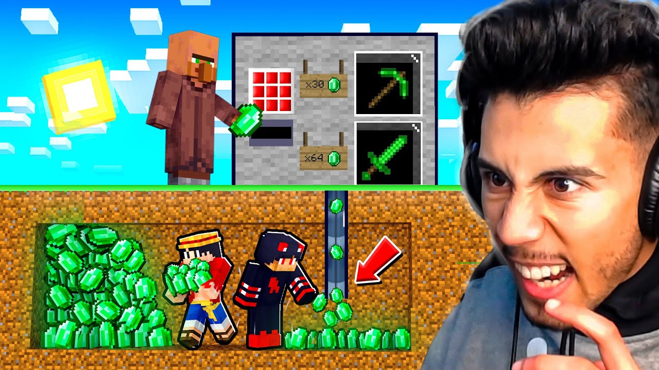 اكتشفنا الة بيع اغراض وهمية غريبة للقرويين في قرية ماين كرافت !!؟