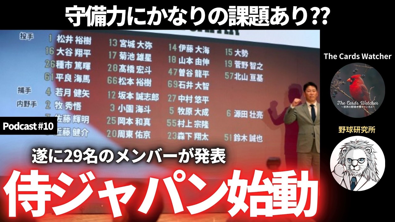 【The Cards Talker】#10 守備に課題あり? 26年WBC侍ジャパン始動!