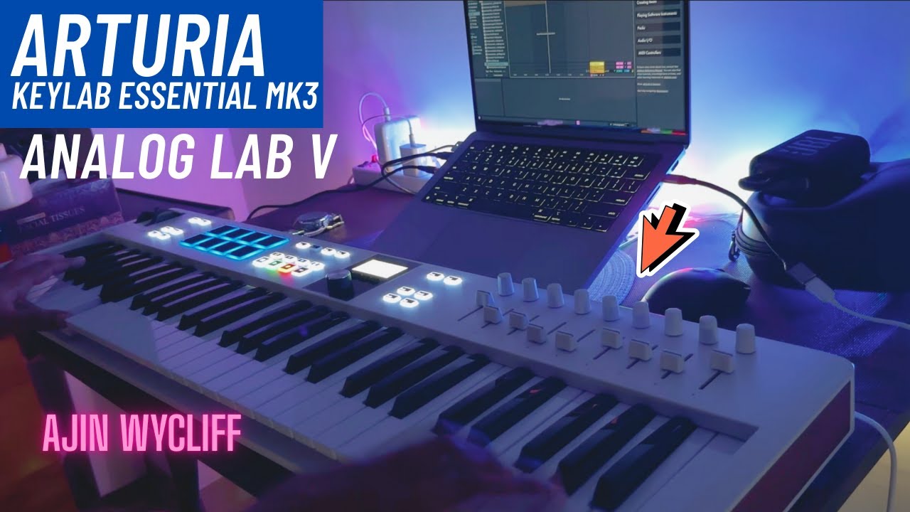 Arturia Keylab Essential MK3 61 and Analog Lab V Pro Performance on Ableton Live by Ajin Wycliff