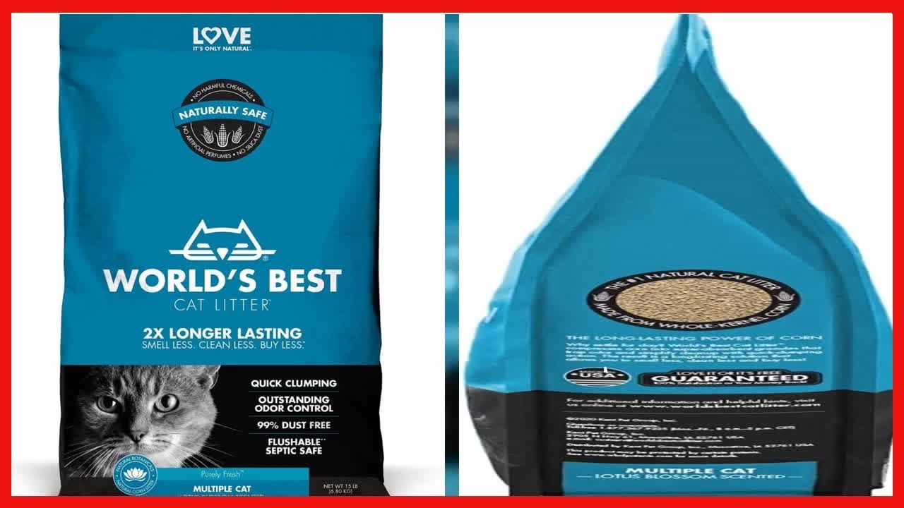 World's Best Cat Litter Multiple Cat Lotus Blossom Scented