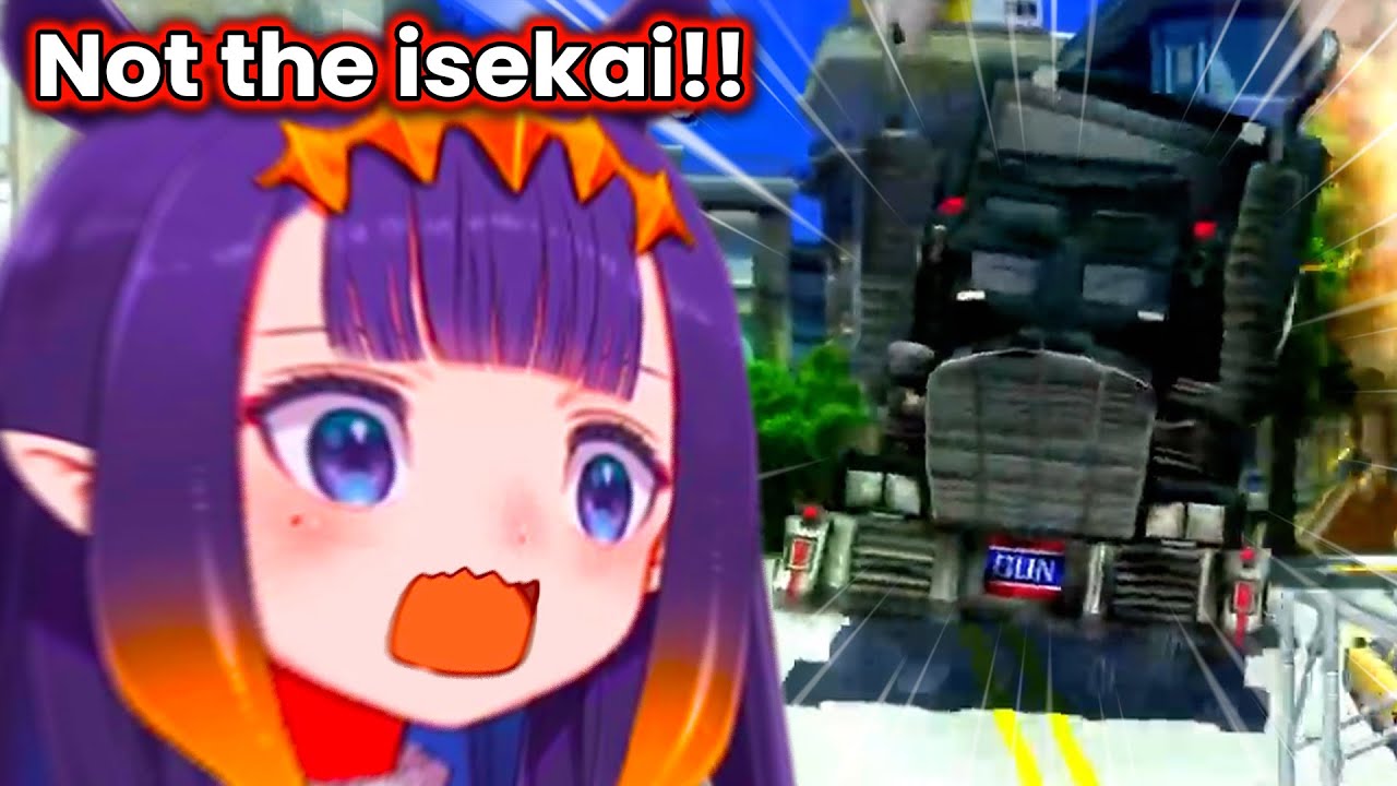 Ina is fighting for her life to not get isekai'd by Truck-kun