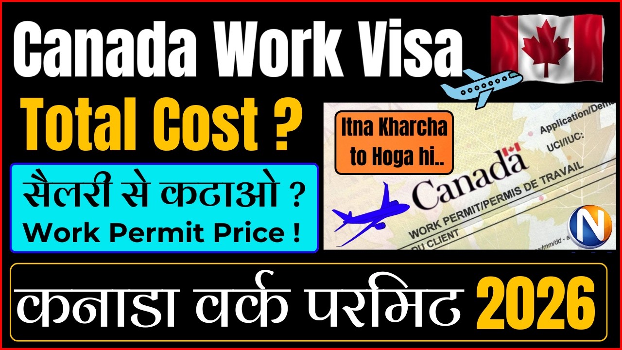 What is the Price of Canada Work Visa |Canada Work Permit Cost in 2026(Visa, Medical, Flights & POF)