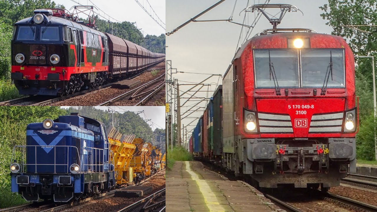 Świeży 201Eo-013 HSL Polska, SM42-2651 z transportem rozjazdów, BR232-665 MORIS i inni | Bytom Płn.