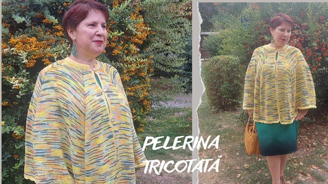 Pelerina/poncho tricotata/tricotat