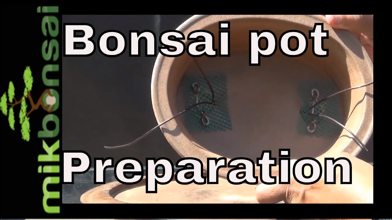 How To Prepare A Bonsai Pot (Installing Wire Mesh And Anchor Wires) English, Hindi/Urdu