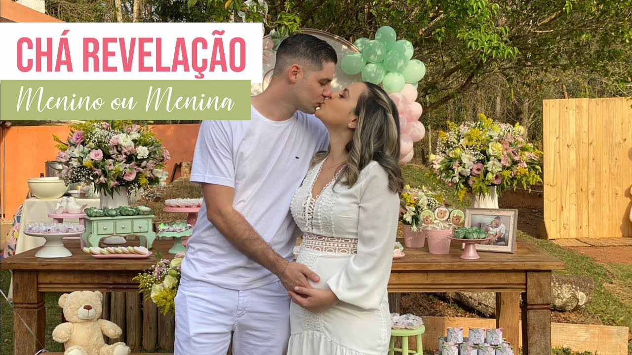 CHÁ REVELAÇÃO VERDE E ROSA | Nosso Apê 32B