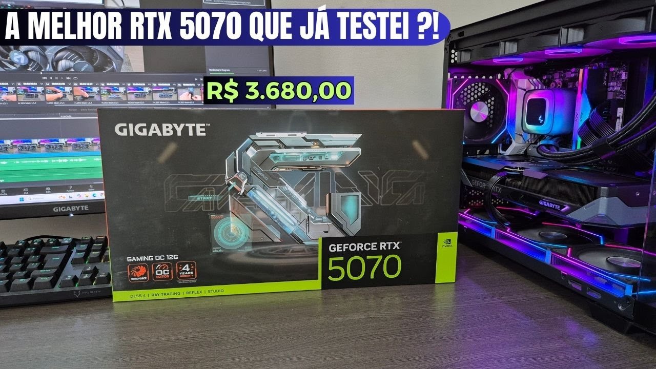 RTX 5070 GAMING OC - UNBOXING E TESTES