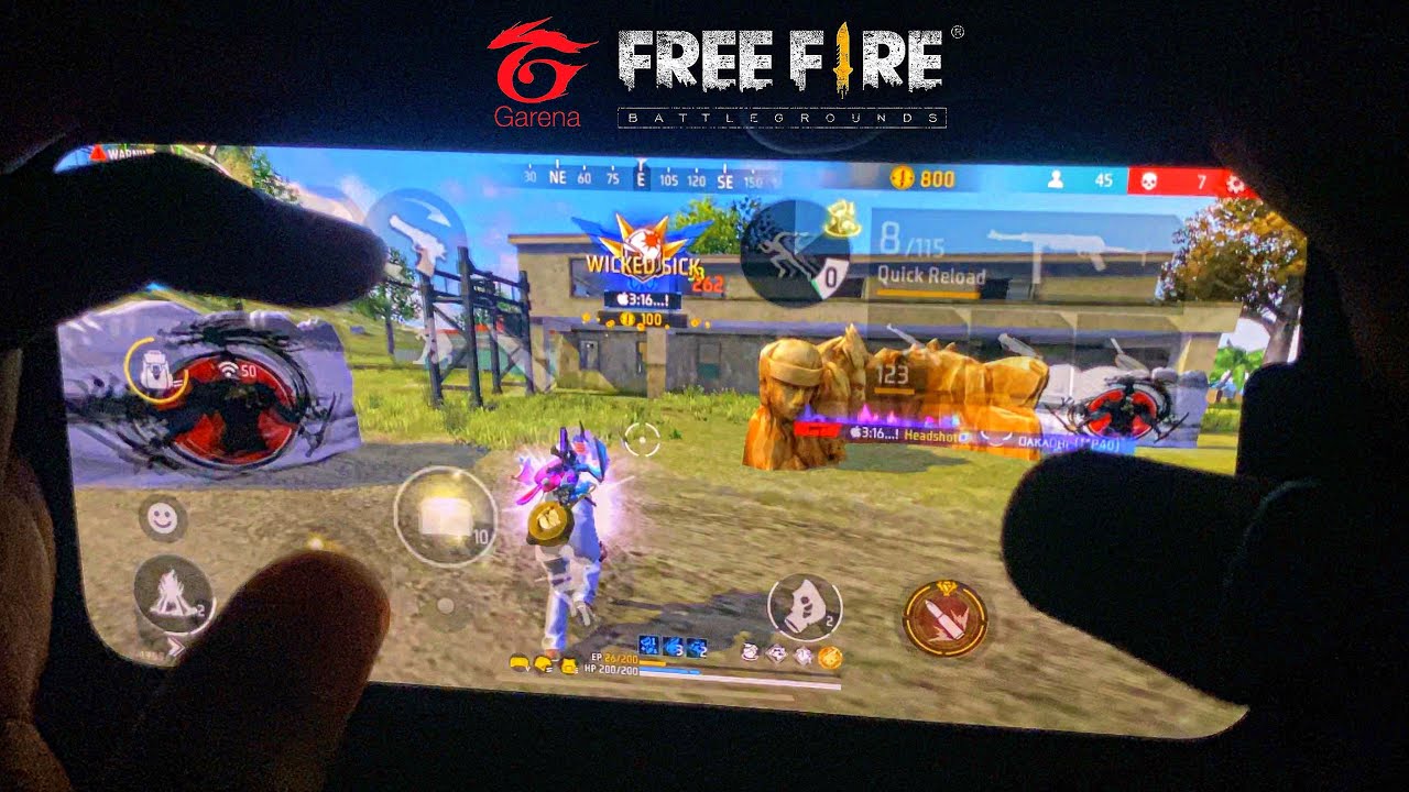 HANDCAM⚡SOLO VS SQUAD I PHONE 14 PLUS FREE FIRE GAMEPLAY