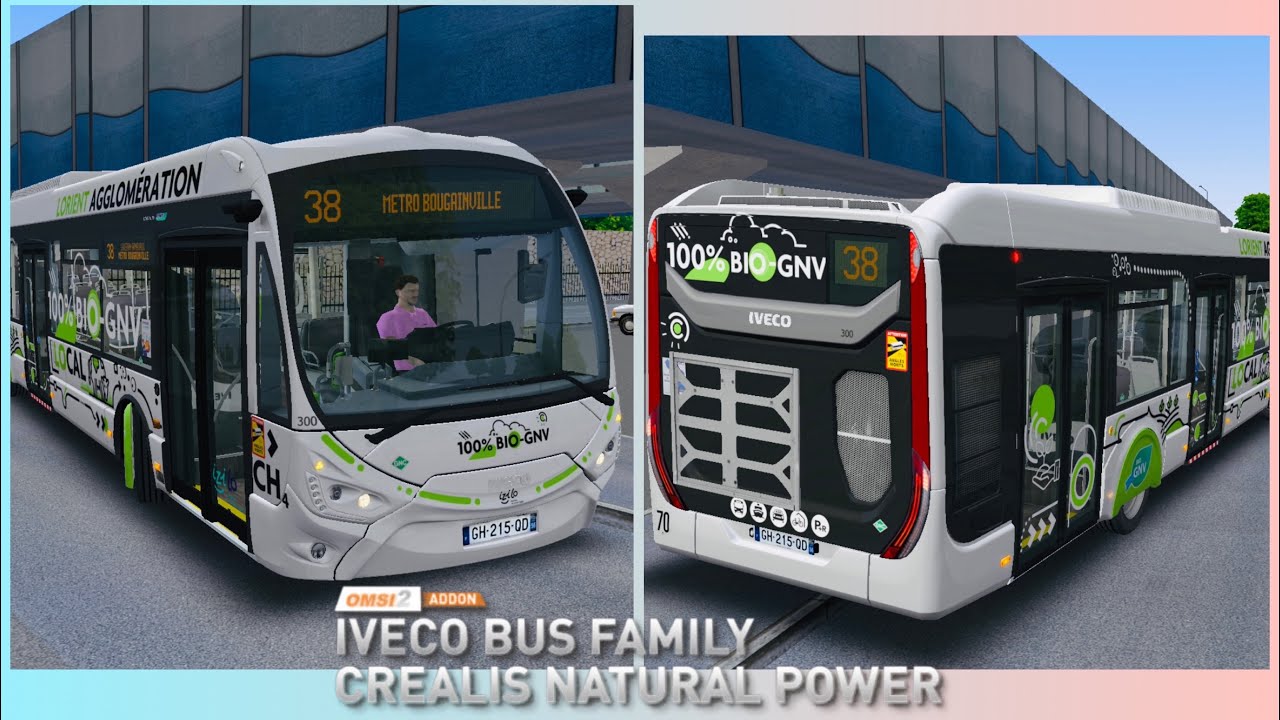 OMSI 2 - Iveco Crealis NP GNC C9 sur la ligne 38 - RTM Marseille