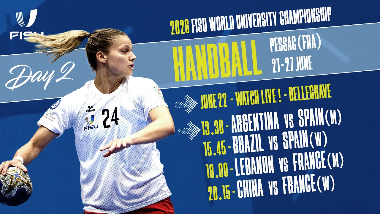 Day 2 Bellegrave Court | 2026 FISU World University Championship Handball