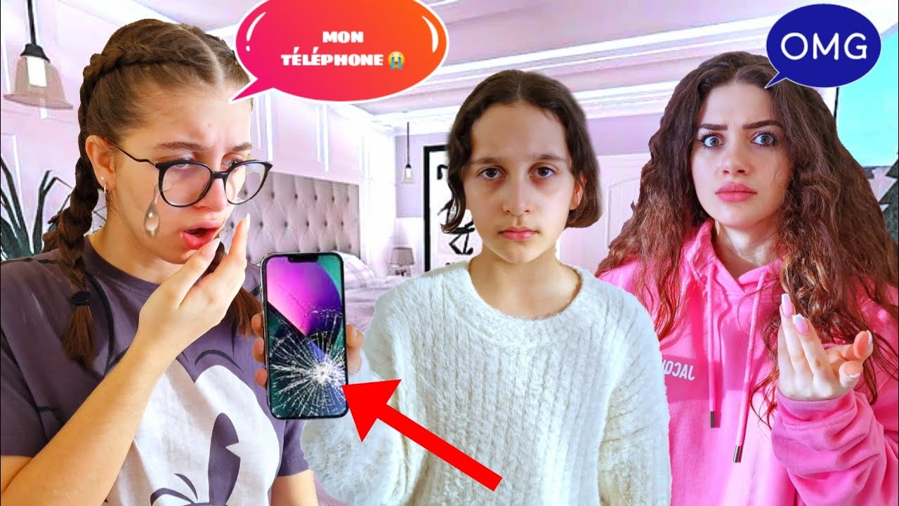 DIANA CASSE LE TÉLÉPHONE DE EVA (ÇA TOURNE MAL) court-métrage #sistersalipour